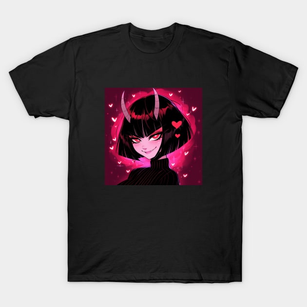 Cute Love Demon T-Shirt by DarkSideRunners